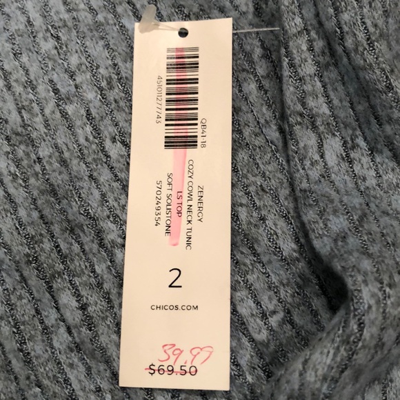 Chico’s cowl neck tunic - Picture 3 of 9